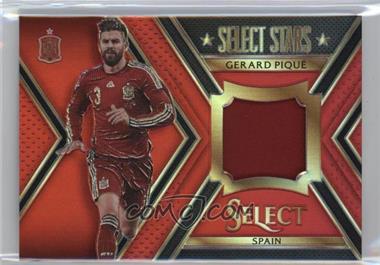 2015-16 Panini Select - Select Stars Memorabilia - Red Prizm #ST-GP - Gerard Pique /49