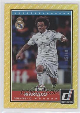 2015 Panini Donruss - [Base] - Gold Panini Logo #7 - Marcelo /10