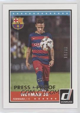 2015 Panini Donruss - [Base] - Press Proof Gold #69.1 - Neymar Jr (Base) /99