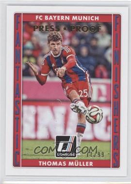 2015 Panini Donruss - Fantastic Finishers - Press Proof Gold #14 - Thomas Muller /99