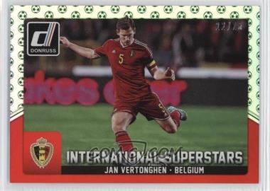 2015 Panini Donruss - International Superstars - Green Soccer Ball #21 - Jan Vertonghen /25