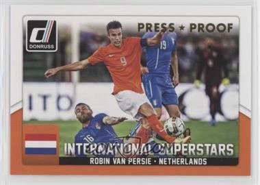 2015 Panini Donruss - International Superstars - Press Proof Gold #43 - Robin van Persie /99