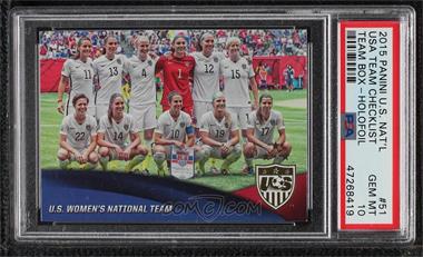 2015 Panini USA Soccer National Team - [Base] - Holofoil #51 - Team Checklists - United States [PSA 10 GEM MT]