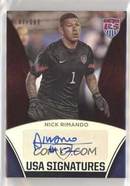 2015 Panini USA Soccer National Team - USA Signatures #27 - Nick Rimando /199
