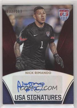 2015 Panini USA Soccer National Team - USA Signatures #27 - Nick Rimando /199