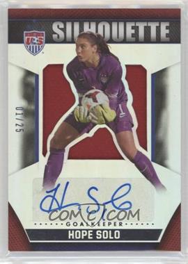 2015 Panini USA Soccer National Team - USA Silhouette Signatures #7 - Hope Solo /25