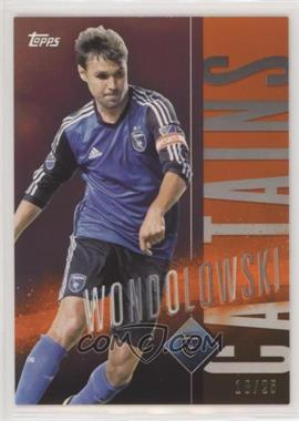 2015 Topps Apex - Captains - Orange #C-16 - Chris Wondolowski /25