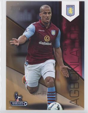 2015 Topps Premier Gold 2014 5x7 - [Base] - Gold #15 - Gabriel Agbonlahor /1