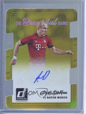 2016-17 Panini Donruss - The Beautiful Game Signatures - Gold Die-Cut #BG-ARO - Arjen Robben /10