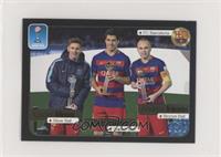 FIFA Club World Cup - Lionel Messi, Luis Suarez, Andres Iniesta