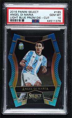 2016-17 Panini Select - [Base] - Blue Prizm #185 - Mezzanine - Angel Di Maria /249 [PSA 10 GEM MT]