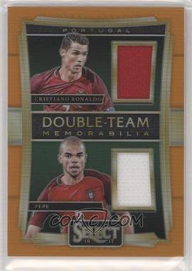 2016-17 Panini Select - Double Team Memorabilia - Orange Prizm #DT-RPE - Cristiano Ronaldo, Pepe /75