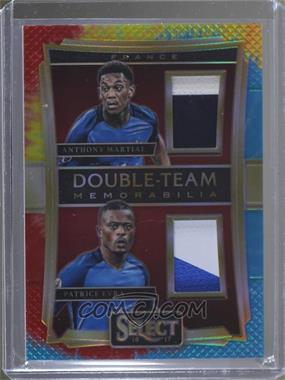 2016-17 Panini Select - Double Team Memorabilia - Tie-Dyed Prizm #DT-ME - Anthony Martial, Patrice Evra /30