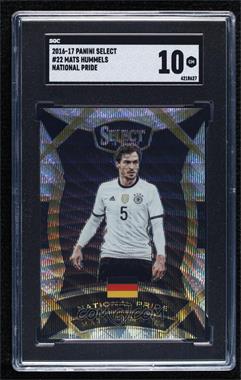 2016-17 Panini Select - National Pride #22 - Mats Hummels [SGC 10 GEM]