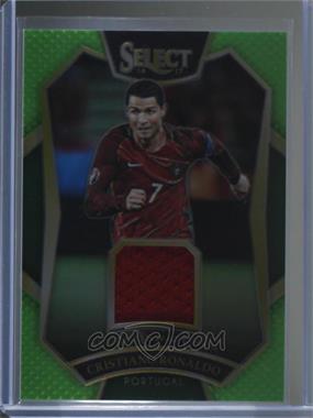 2016-17 Panini Select - Select Swatches - Neon Green Prizm #SS-CR7 - Cristiano Ronaldo /60