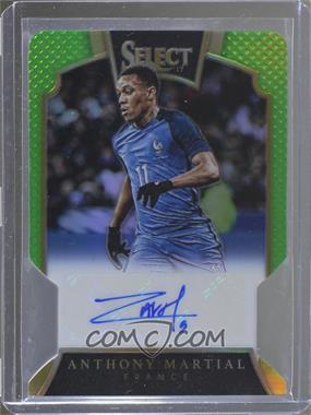 2016-17 Panini Select - Signatures - Neon Green Prizm Die-Cut #S-AM - Anthony Martial /40