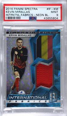 2016-17 Panini Spectra - International Fabrics - Neon Blue #IF-KM - Kevin Mirallas /75 [PSA 9 MINT]