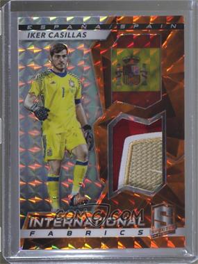 2016-17 Panini Spectra - International Fabrics - Orange #IF-IC - Iker Casillas /10