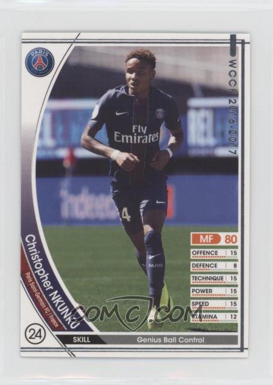 16 17 Panini Wccf A A029 Christopher Nkunku 16 17 Panini Wccf A A029 Christopher Nkunku