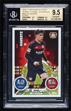 2016-17 Topps Match Attax Extra Bundesliga - [Base] #530 - Kai Havertz [BGS 9.5 GEM MINT]