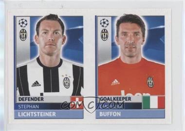 2016-17 Topps UCL Sticker - [Base] #JUV 4/5 - Gianluigi Buffon, Stephan Lichtsteiner