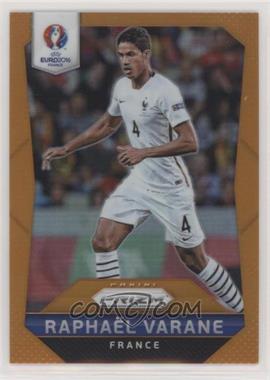 2016 Panini Prizm UEFA Euro - [Base] - Orange Prizm #6 - Raphael Varane /20