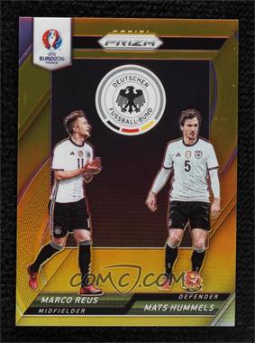 2016 Panini Prizm UEFA Euro - Country Combinations Duals - Gold Prizm #13 - Marco Reus, Mats Hummels /10