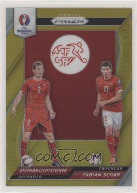 2016 Panini Prizm UEFA Euro - Country Combinations Duals - Gold Prizm #40 - Stephan Lichtsteiner, Fabian Schar /10