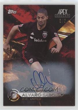 2016 Topps Apex - [Base] - Red Autographs #9 - Alvaro Saborio /5