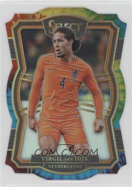 2017-18 Panini Select - [Base] - Tie-Dye Prizm #128 - Mezzanine Die-Cut - Virgil van Dijk /30