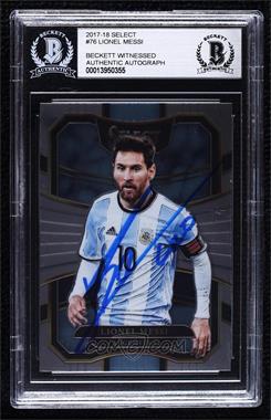 2017-18 Panini Select - [Base] #76 - Terrace - Lionel Messi [BAS BGS Authentic]