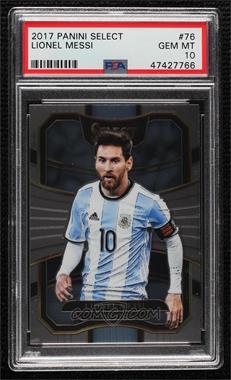 2017-18 Panini Select - [Base] #76 - Terrace - Lionel Messi [PSA 10 GEM MT]