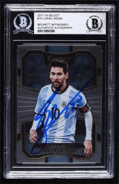 2017-18 Panini Select - [Base] #76 - Terrace - Lionel Messi [BAS BGS Authentic]