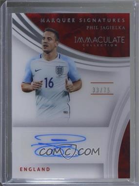 2017 Panini Immaculate Collection - Marquee Signatures #MS-PJ - Phil Jagielka /75