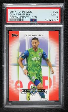 2017 Topps MLS - [Base] - Red #25.1 - Clint Dempsey /10 [PSA 9 MINT]