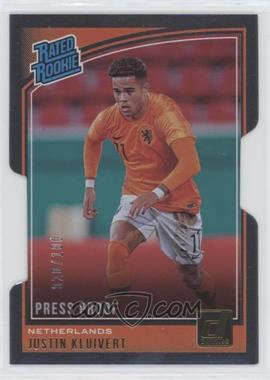 2018-19 Panini Donruss - [Base] - Press Proof Die-Cut #196 - Rated Rookie - Justin Kluivert /100