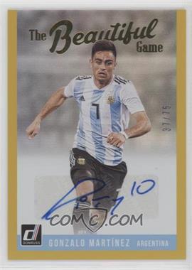 2018-19 Panini Donruss - The Beautiful Game Autographs - Gold #BG-GM - Gonzalo Martinez /75