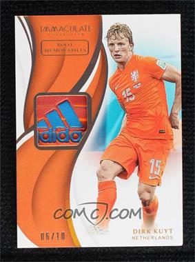 2018-19 Panini Immaculate Collection - Boot Memorabilia - Gold #BM-DK - Dirk Kuyt /10