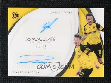 2018-19 Panini Immaculate Collection - Dual Autographs #DU-ML - Mario Gotze, Lukasz Piszczek /15