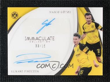 2018-19 Panini Immaculate Collection - Dual Autographs #DU-ML - Mario Gotze, Lukasz Piszczek /15