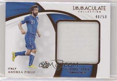 2018-19 Panini Immaculate Collection - Game Day Swatches - Bronze #GS-AP - Andrea Pirlo /50