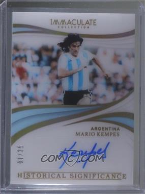 2018-19 Panini Immaculate Collection - Historic Significance #HS-MKE - Mario Kempes /25