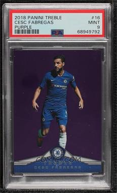 2018-19 Panini Treble - [Base] - Purple #16 - Cesc Fabregas /49 [PSA 9 MINT]