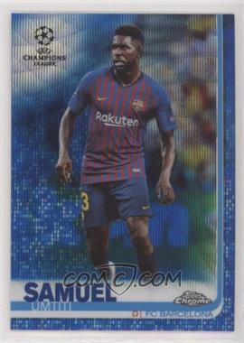 2018-19 Topps Chrome UCL - [Base] - Blue Wave Refractor #69 - Samuel Umtiti /75