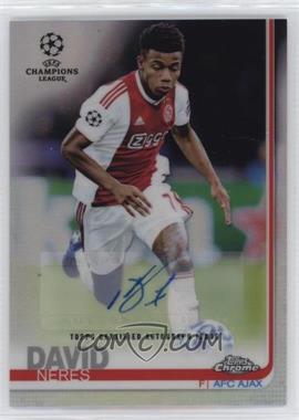 2018-19 Topps Chrome UCL - [Base] - Refractor Autographs #9 - David Neres