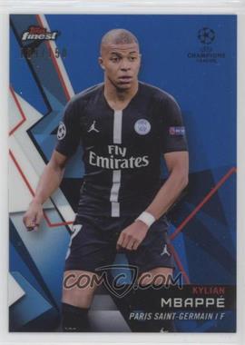 2018-19 Topps Finest UCL - [Base] - Blue Refractor #50 - Kylian Mbappe /150