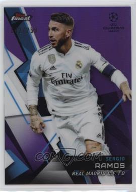 2018-19 Topps Finest UCL - [Base] - Purple Refractor #2 - Sergio Ramos /250