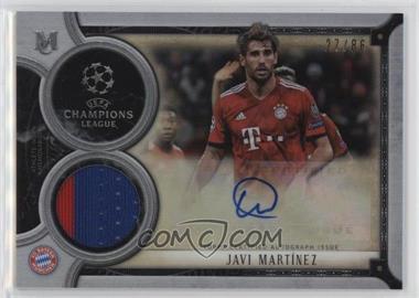 2018-19 Topps Museum Collection UCL - Museum Autograph Relics #MAR-JM - Javi Martinez /86