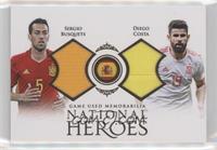 Sergio Busquets, Diego Costa #/37