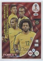 Power 4 - Dani Alves, Miranda, Marquinhos, Marcelo